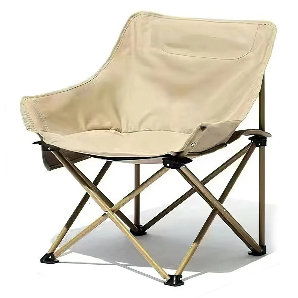 Outdoor Moon Chair folding stool folding chair Portable Fishing Seat Art Sketching Backrest Folding Stool Camping Stall Beach Chair Garden Desk