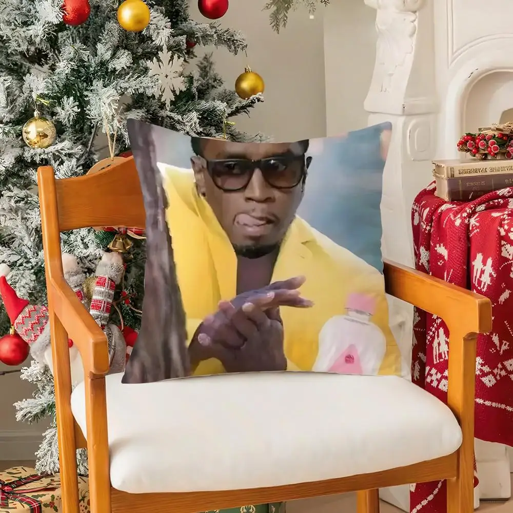 Lustiger P-Puff D-diddy MEME Kissenbezug, seidig, kurzer Plüsch mit unsichtbarem Reißverschluss, staubdichter Sofakissenbezug für Heimdekoration – Detail 10