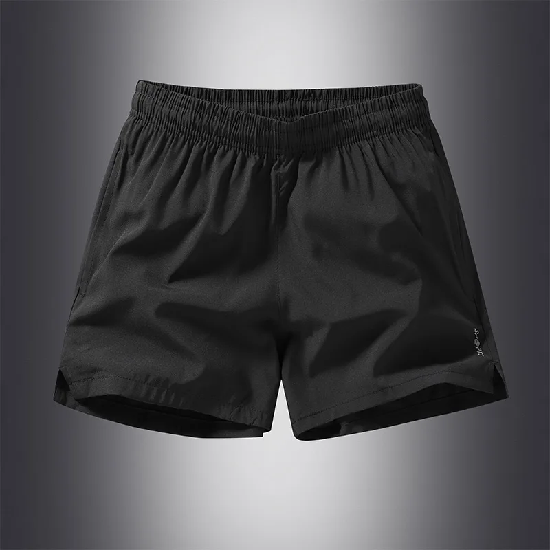 Summer Elastic High Waist Loose Casual Breathable Shorts Male Fashion Patchwork All-match Straight Short Pants Hombre Sweatpants