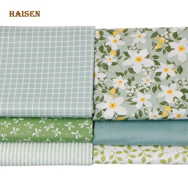 6 Stuks, Bloemen Serie Set, Gedrukt Twill Katoen Stof, patchwork Doek Voor Diy Naaien Quilten Baby & Kinderen Materiaal, 40Cm X 50Cm