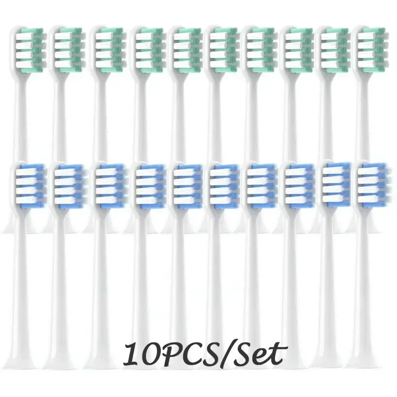 

Replaceable for DR BEI C1 10 PCS Brush Heads Soft DuPont Bristle Sonic Electric Toothbrush Refills Vacuum Packaging Nozzles