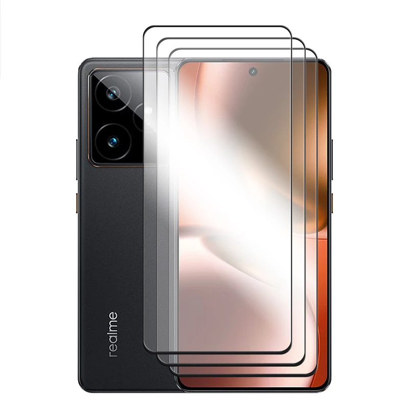 Premium Full Cover Tempered Glass Screen Protector with Camera Lens Film