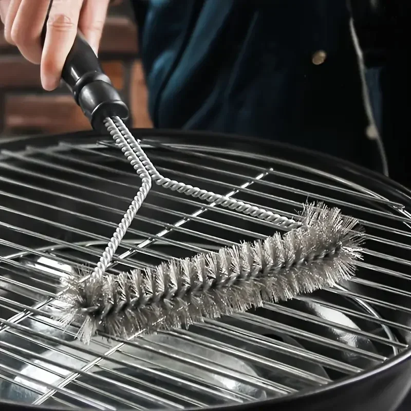 BBQ Cleaner Grill Cleaning Wire Brush 1/2PCS Stainless Steel Barbecue Brush Suitable for all kinds of grills Oven Cleaner