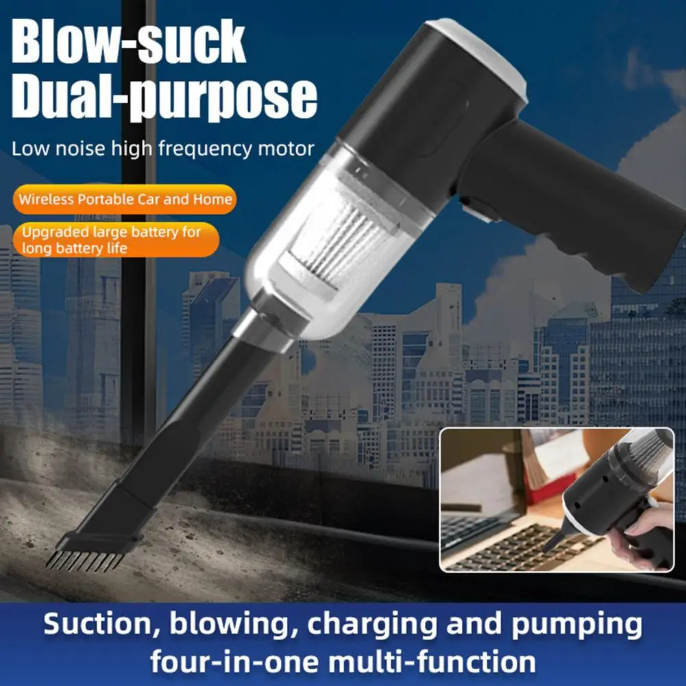 Handheld Car Vacuum Cleaner Kit Strong Suction Low Noise Lightweight Rechargeable Portable Wireless Car Cleaner Dust Remover