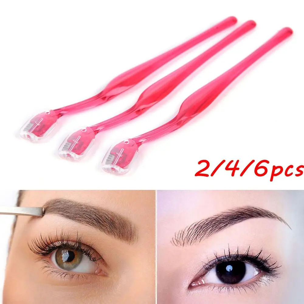 2/4/6pcs Eyebrow Razor Facial Lip Hair Trimmer Shaper Shaver Remover Blade Face Makeup Beauty Tools