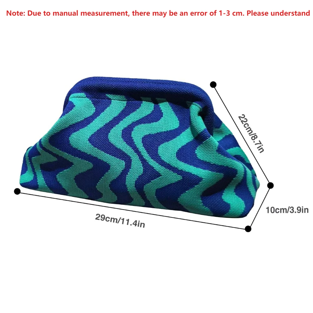 2026 NEW Ladies Beach Shoulderbag Vintage Letter Crochet Knitted Tote Crochet Cord Fabric Shopping Bag Unclosed Unlined Purse