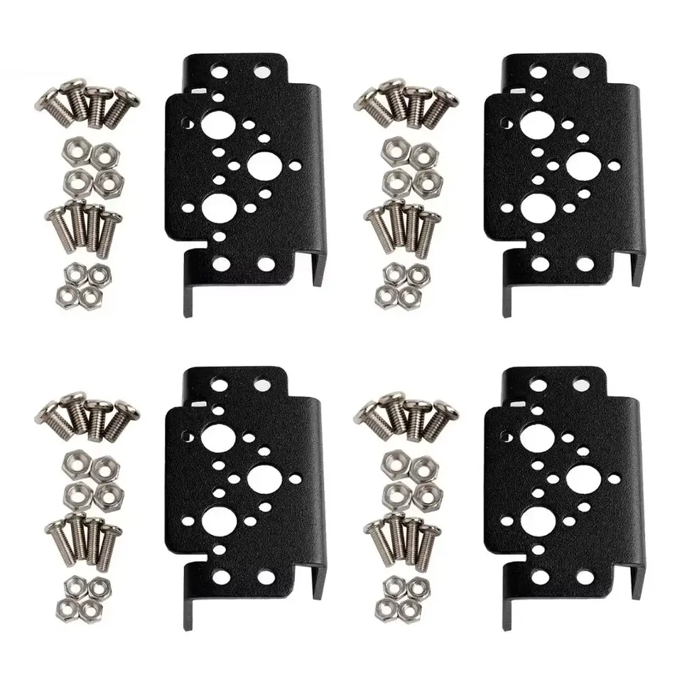 1/2/4/10 PCS Multi Servo Bracket for MG995 MG996R Universal Aluminum Multifunction Servo Bracket Robot Steering Gear Bracket image 9