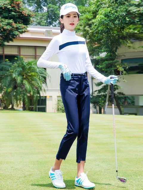 Golf Pants For women students ladies summer spring golfer clothing sports  wear slim breathable Polyester Solid color spandex - AliExpress