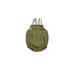 Pre-Order Washed Green Denim Fringe Collection: Kids' Fashion Cotton Apparel - 6M (Baby girl)