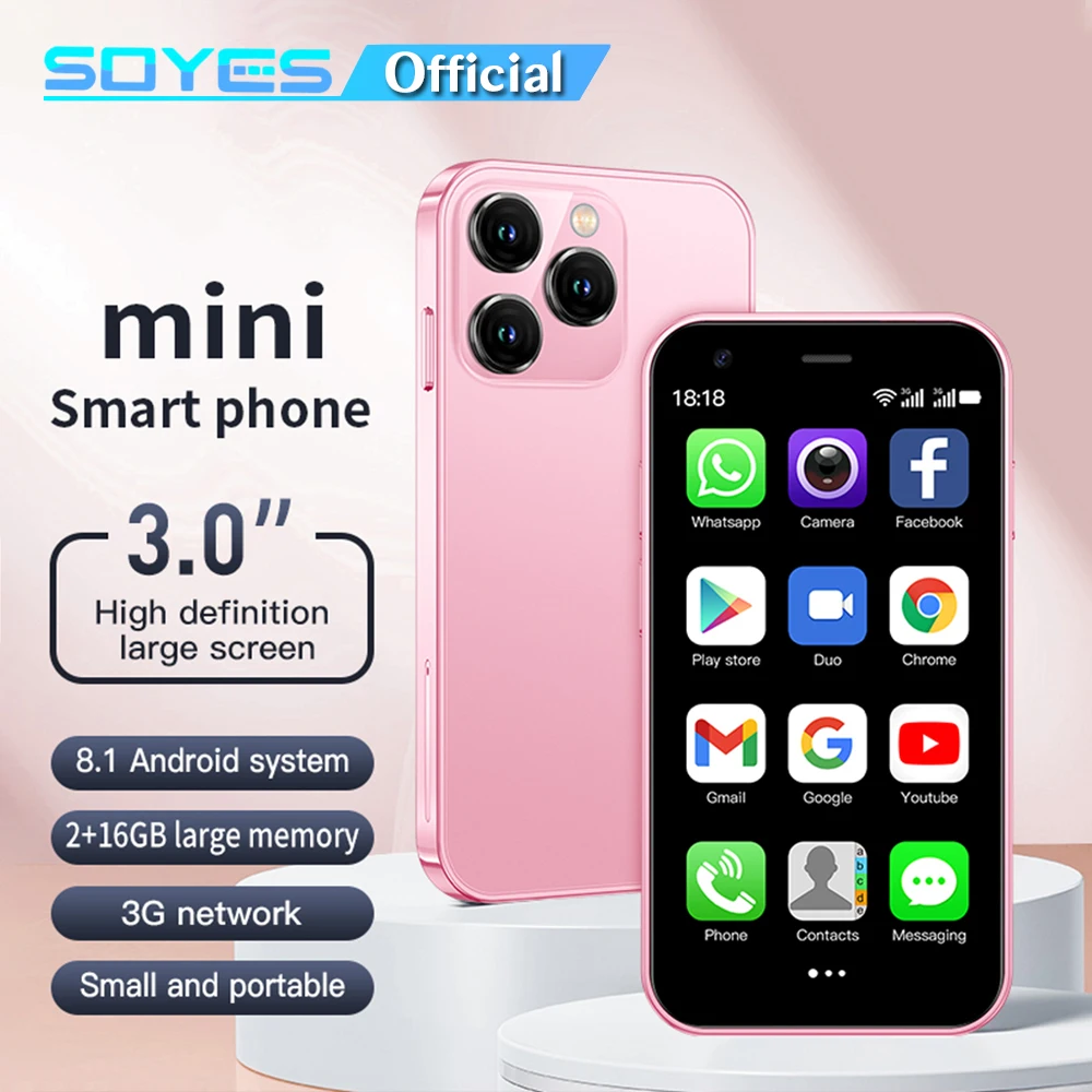ミニスマホピンクSOYES XS15