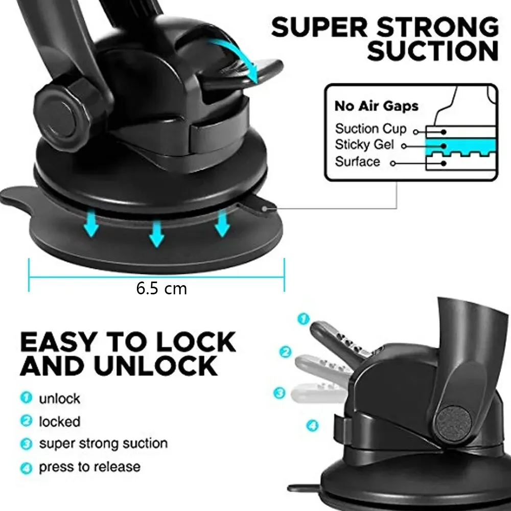 Premium Universal Tablet & Phone Holder with Suction Cup