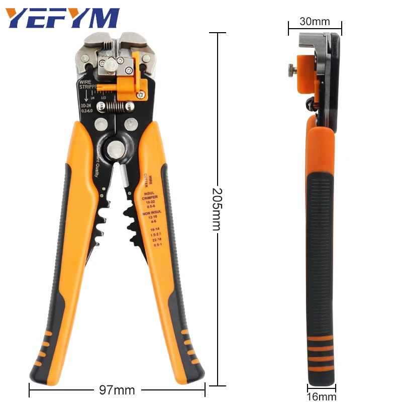 Wire stripper pliers 0.25-6mm&sup2;/10-24AWG YE-1 cable cutter practical electric automatic Multifunctional Repair crimping Tools hand tools,universal pliers,wire stripper,wire cutter,stripping pliers,crimping tool,crimping tools,wire stripping pliers,hugging blanket,mini wire cutter