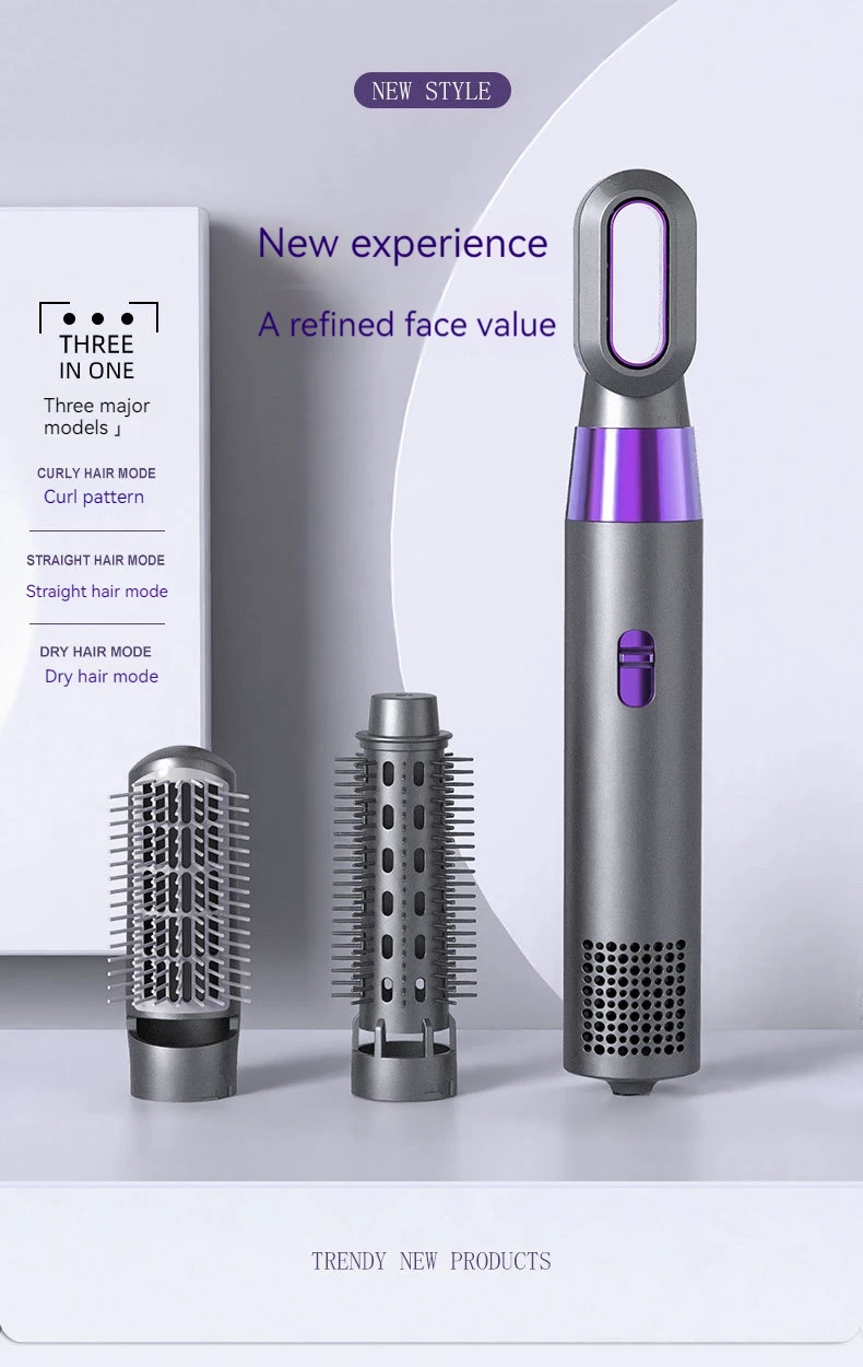 Description Picture 2 of itemIconic Brand Mijia 5 in 1 Hair Dryer Hot Air Comb Wet & Dry Curling Iron Automatic Hair Styling Comb Dryer And Straightening Brush