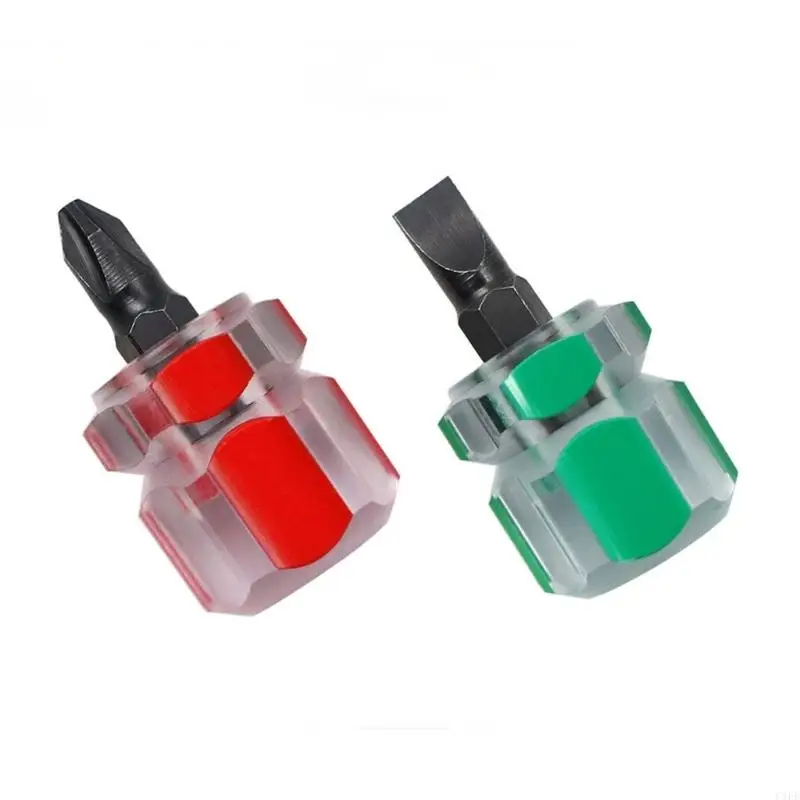 C1FE 무 머리 스크루 드라이버 미니 소형 휴대용 투명 손잡이 수리 손 도구 재봉틀 수리 스크루 드라이버