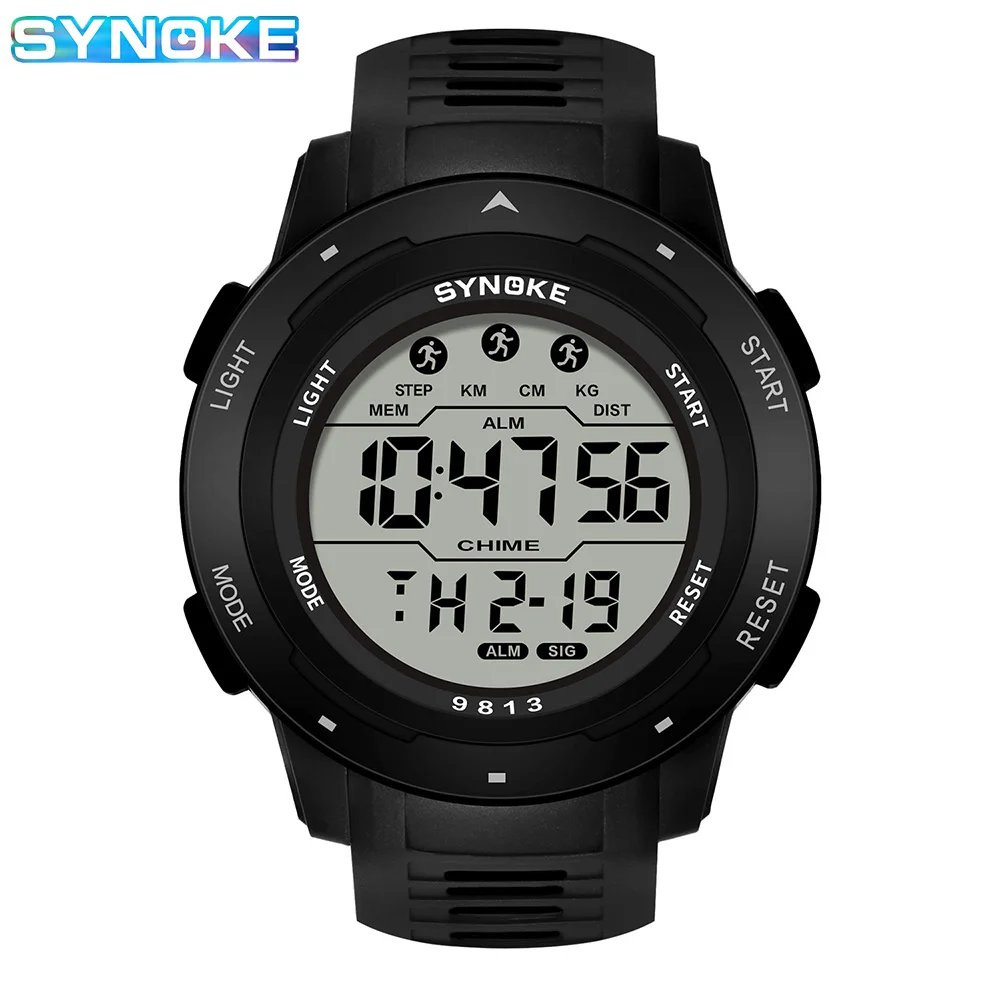 Digital Watch For Men Outdoor Military Fashion Retro Men Watch Sports Waterproof Men Watch Multifunctional Luminous Synoke - 6