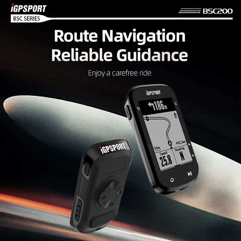Bike Computer IGPSPORT BSC200 GPS Cycle Wireless Speedometer Bicycle Digital ANT+ Route Navigation Stopwatch Cycling Odometer