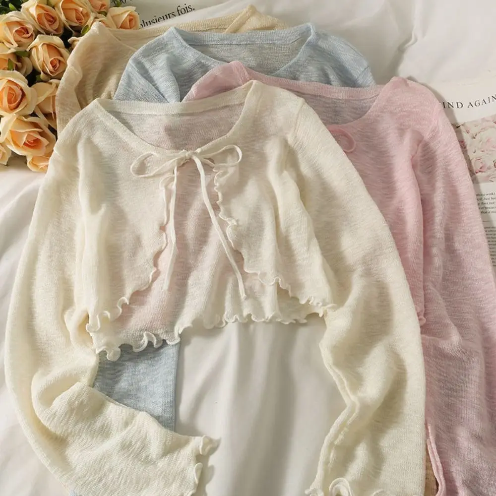 รูปสินค้า เสื้อแขนสั้นแฟชั่นเกาหลี Ruffle ฤดูร้อน ใส่สบาย