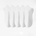 5 Pairs White