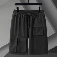 12XL 11XL Plus Size Shorts Men Summer Cargo Shorts Fashion Casual Orange Short Pants Big Size 12XL Bottom Solid Color 2