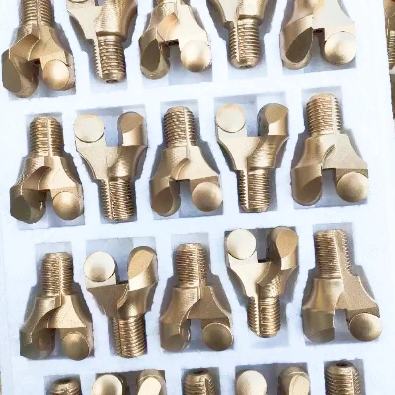 PDC 드릴 비트 다이아몬드 복합 앵커 생크, 두 날개, 석탄 광산 암석 볼트 드래그 커터, 채굴용 우물 지질 드릴링