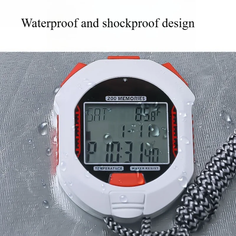 H55A Accurate Handheld Timer for Fitness Enthusiasts and Runners Electronic Stopwatch