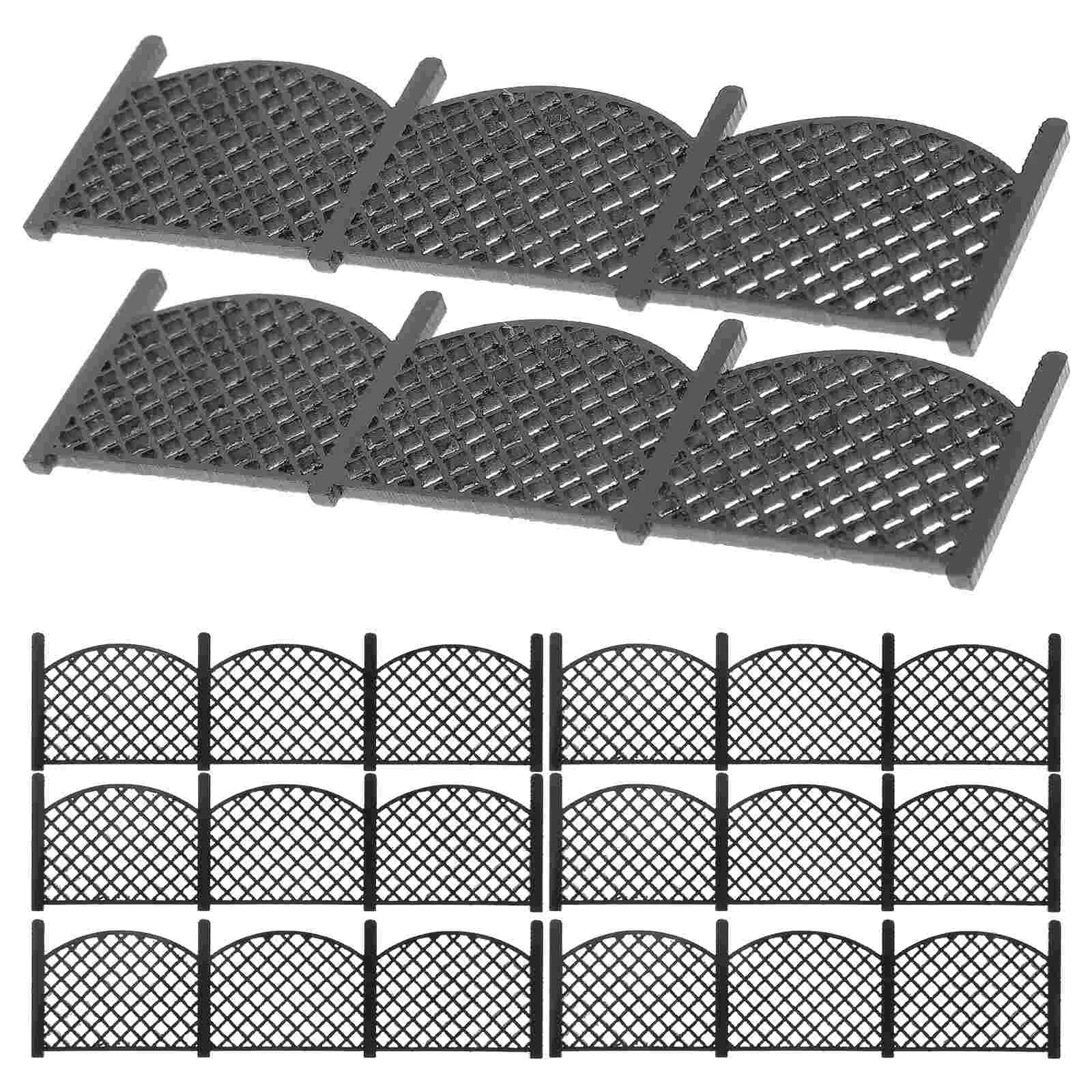 

Mini Fencing Bonsai Fence Soccer Toy Miniature Decor Adorn House Railings Decorative for Micro Landscape