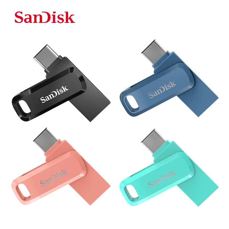 

SanDisk Ultra Dual Drive Go USB 3.1 Type-C Flash Drive 32GB 64GB 128GB 256GB 512GB OTG 2-in-1 U Disk SDDDC3 USB Memory Stick