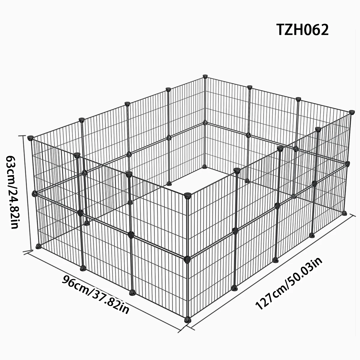 Pet Fence Dog Cage Indoor Encrypted Iron Mesh Fence Cat Cage Free Splicing Rabbit Guinea Pig Chinchilla
