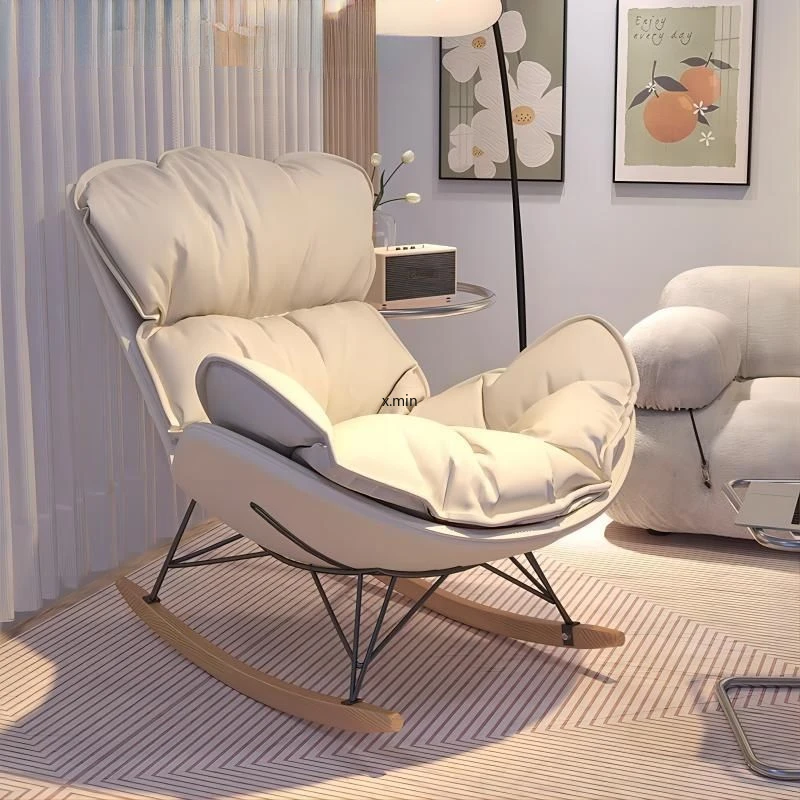 

Rocking Chair Reclining Chair Adult Living Room Home Single Lounge Lazy Sofa Lobster Snail Chair Furniture كرسي استرخاء