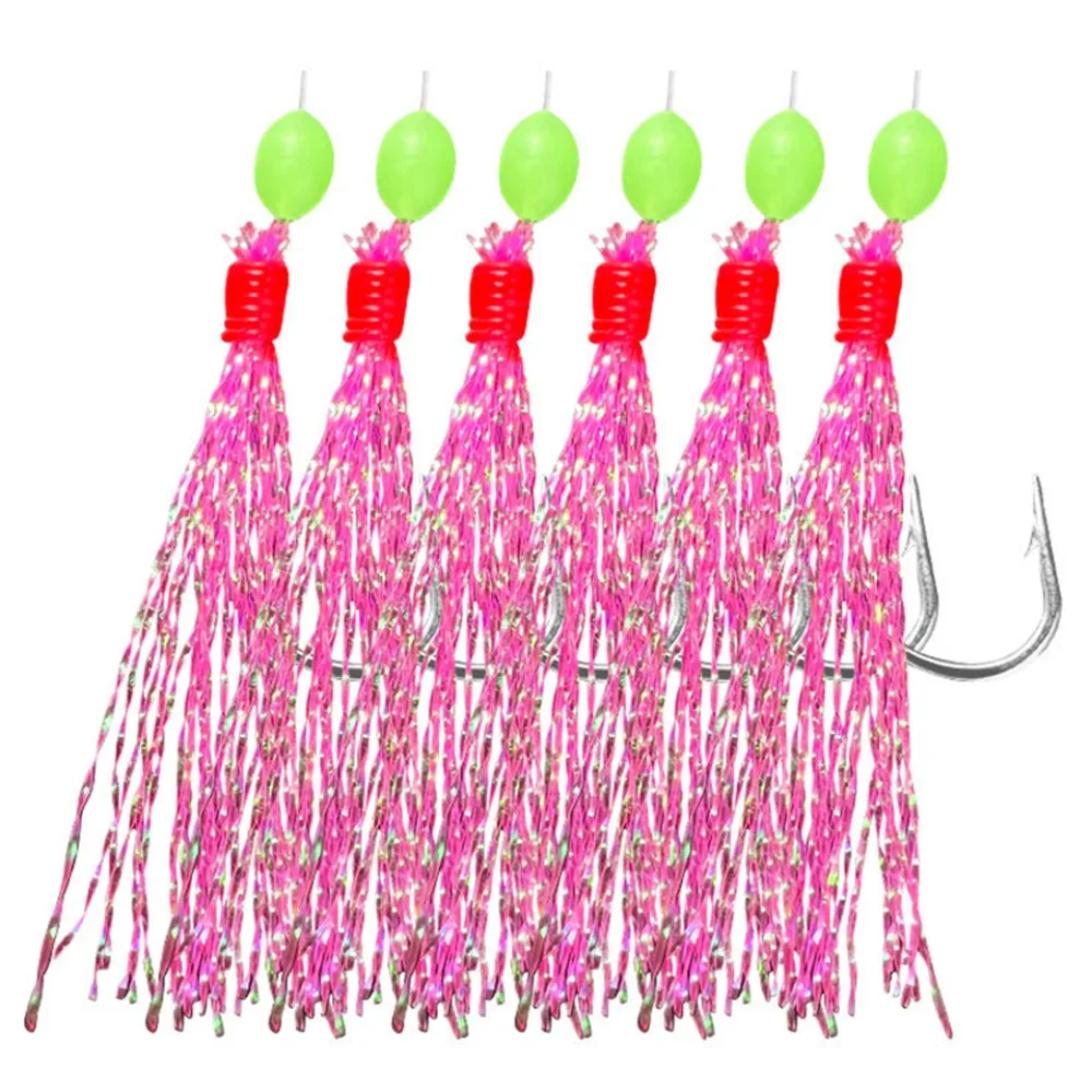 FeathersBassCodFishingHookLuminousFishingSabikiRigsSeaFishing