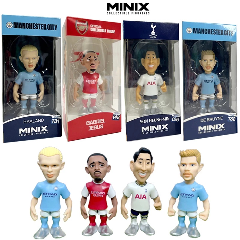 Minix Collectible Figurines Premier League Luxury Club Series Football Star Haaland De Bruyne