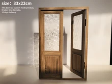  Miniature Wood Elf door Fairy Door Mini house Elf Door Accessories Pretend Play Toy For Kids Furniture Simulation Miniatures 