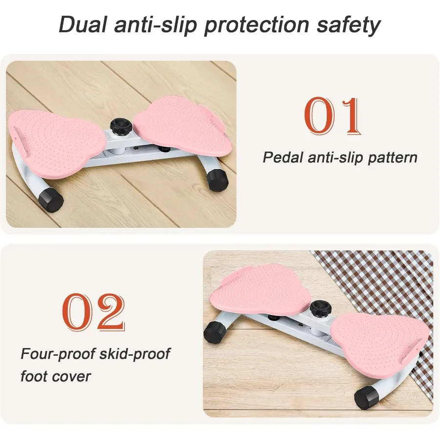 Waist Twist Workout Machine, Ab Machine Weight for Slim Waist and Core Ab Exercise Foot Massage and Weight Loss, Noiseless Home