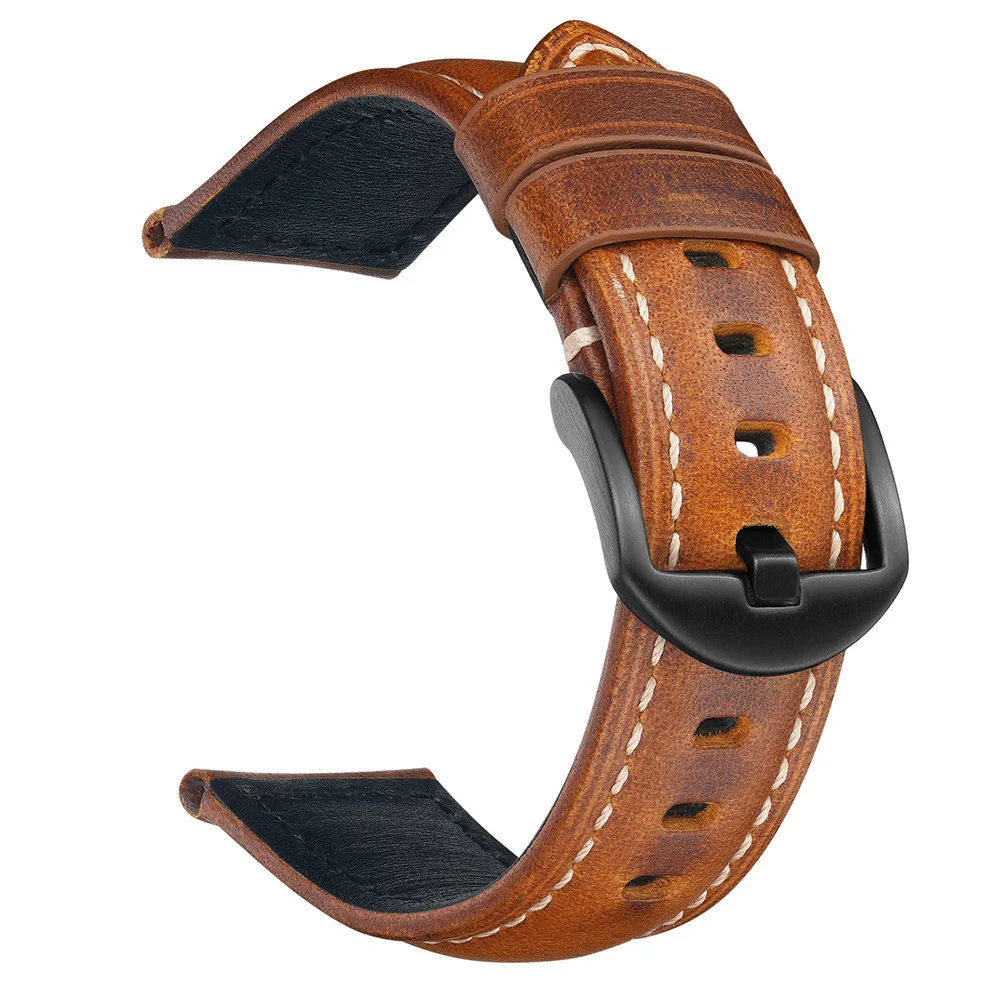 Vintage Oil Wax Leather Watch Straps – Premium Cowhide Watchbands by UTHAI