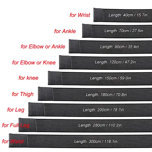 Full-Length 40-300cm Knee Elbow Support Wrap | Adjustable Strap for Sports, Gym & Fitness | Wrist Ankle Pain Relief Bandage Cuff - Image 6