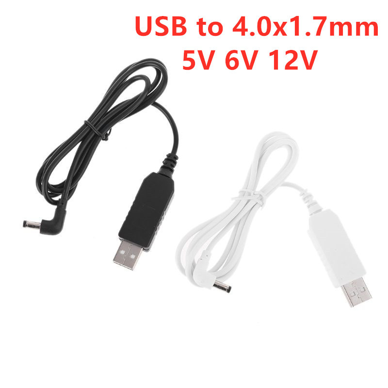 USB To DC Power Charging Cable 4.0x1.7mm Plug 5V 1A 6V 12V Power Charging Cable for PSP 1000/2000/3000 for Speaker Router LED