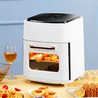 Air Fryer Household Large Capacity 15L Visual Oil-free Smart Oven  Fries Machine 220V 110V US EU 1500W Chicken Frying 4
