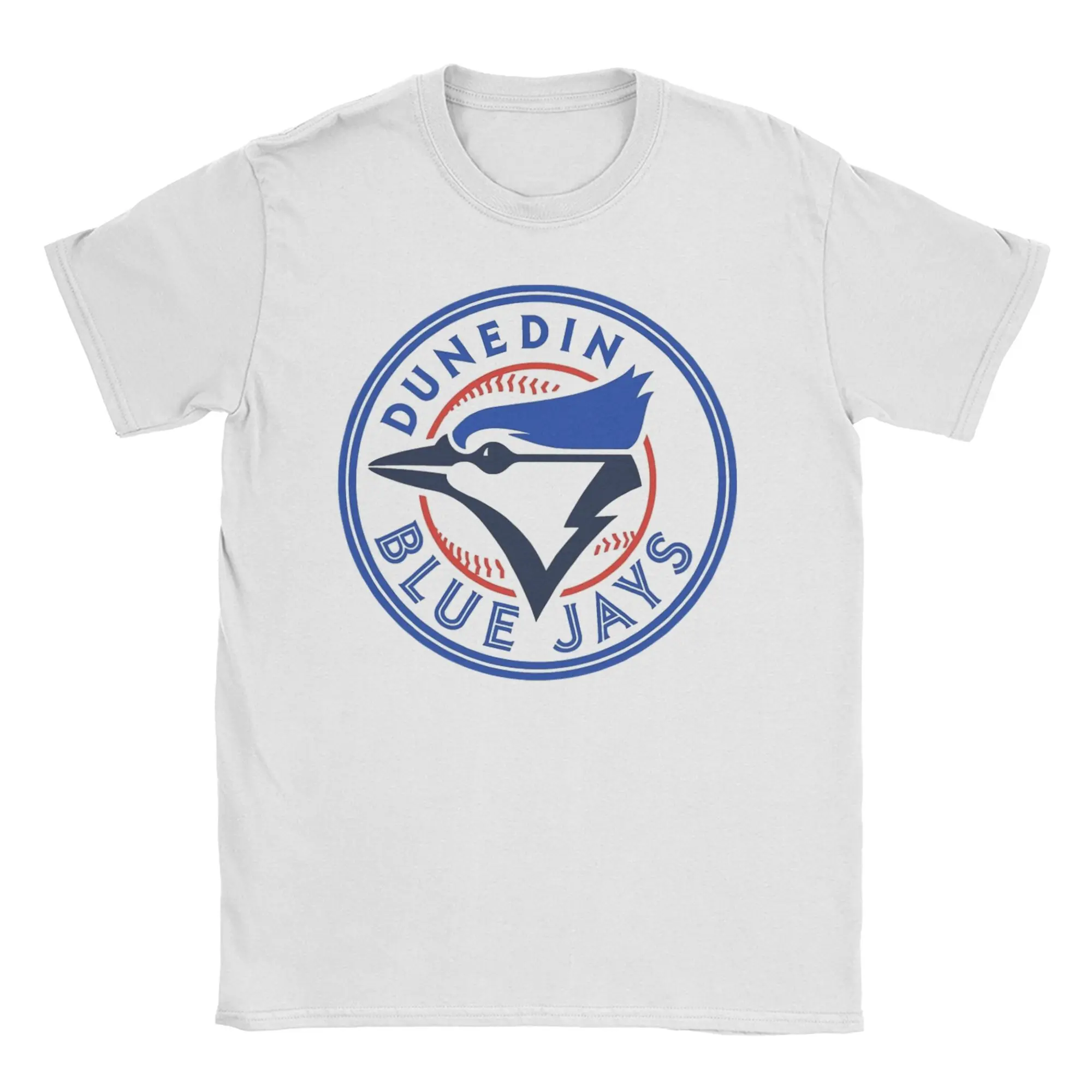 Toronto Blue Bird Pure Cotton Unisex Baseball Tee - Round Neck, Short Sleeve, Plus Size