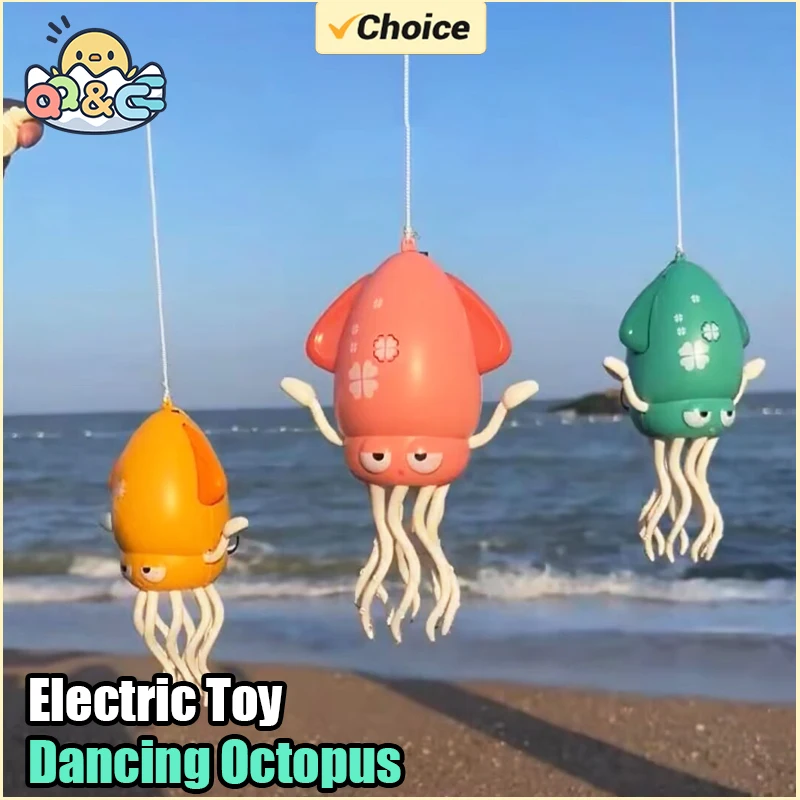 Plastic Electric Octopus Toy with Lights and Music for Kids