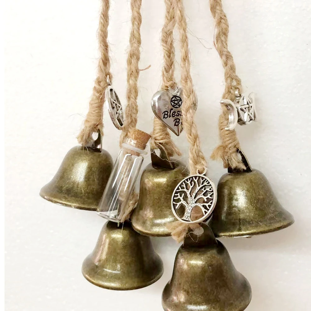2022 New 6PCS/SET Blessing Bells Unique Wind Chimes Pendants Amulet