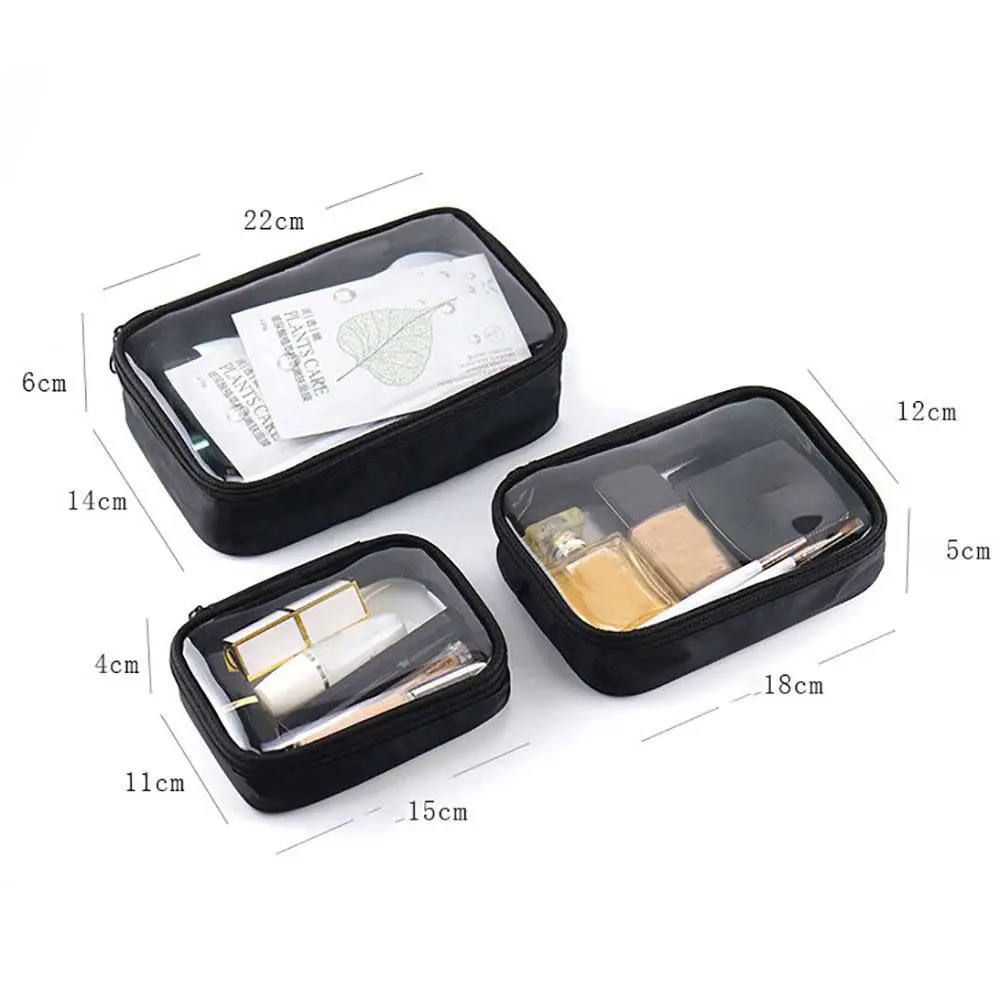 휴대용 메쉬 메이크업 거치대 가방 케이스, 소녀 메쉬 화장품 지갑, 브러쉬 도구, 립스틱 파우치, 소녀 뷰티 가방, 블랙