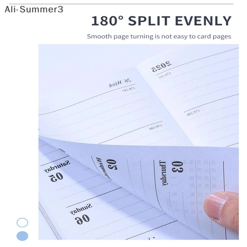 Compact English Planner Book - 2026 Mini Portable Daily Schedule & Weekly Calendar Journal, 120 Pages