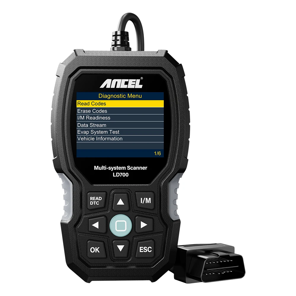 Автомобильный считыватель кодов ANCEL LD700 OBD2, полный диагностический прибор для обнаружения масел и EPB аккумуляторов, OBD 2, профессиональный Автомобильный сканер