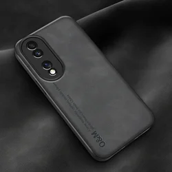 Elegant Suede Leather Shockproof Phone Case with Built-in Magnet for Nova 12 (Dark Gray)