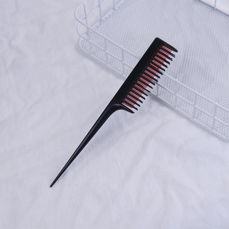 

High Quality Plastic Three Rows Of High And Low Teeth Fluffy Rat Tail Hair Comb Bride Women Hairdressing Style Makeup Tool