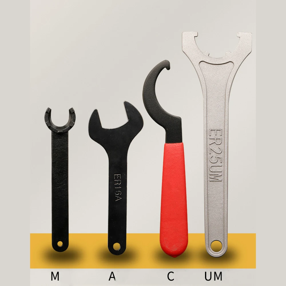 Spring Collet Collet Chuck Spring Collet Chuck A M UM O MS ISO APU Type Spanner ER8 ER11 ER16 ER20 ER25 ER32 ER40 ER50 Precision Chucks Collet ER Wrench CNC Wrenchs Nut Tools