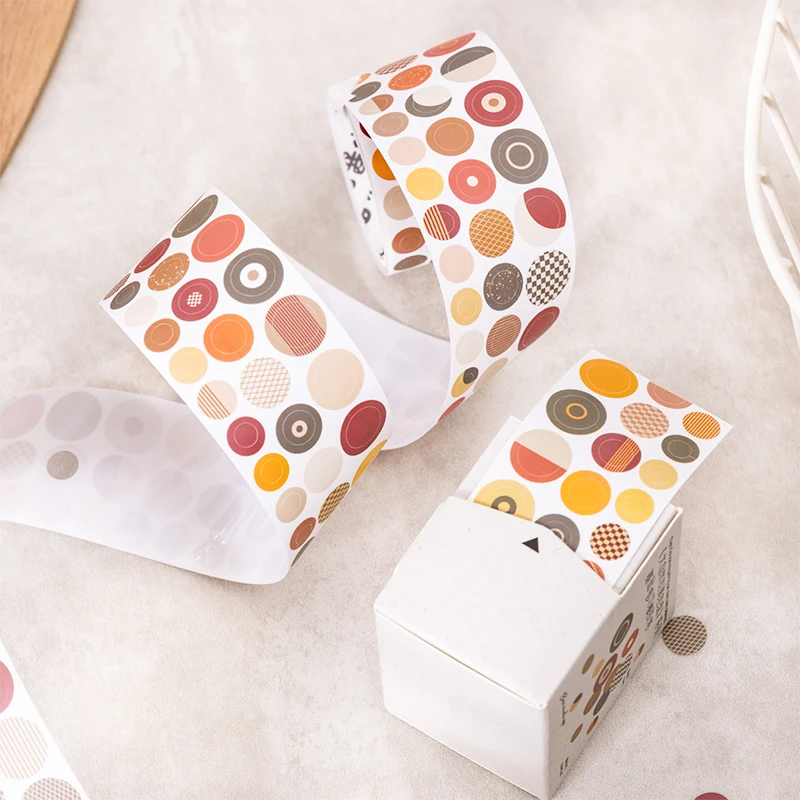 Nature's Color Palette Series Decorative Stickers - 4 Styles for Scrapbooking, Journaling, and DIY Crafting