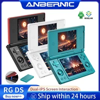 Anbernic RG DS Handheld Game Console 4" IPS Dual Screen Android 4000mAh Flip Video Games Player Supports RixelHK Wifi Streaming