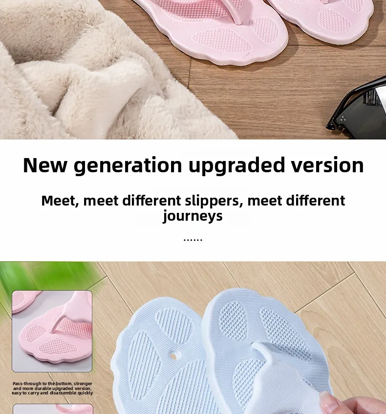 Description Picture 3 of itemTravel Foldable Slippers Portable Female Shower Bathroom Non-slip Swimming Men's Business Trip Non-essential Supplies