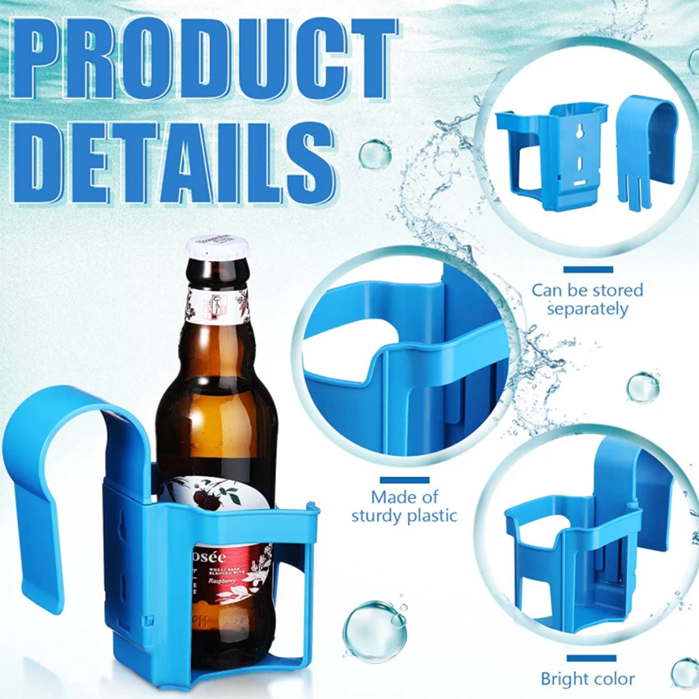 Poolside Cup Holder Sturdy Pool Drink Holder Outdoor Pool Cup Beer Rack For Above Ground Pools & Spa Accessories